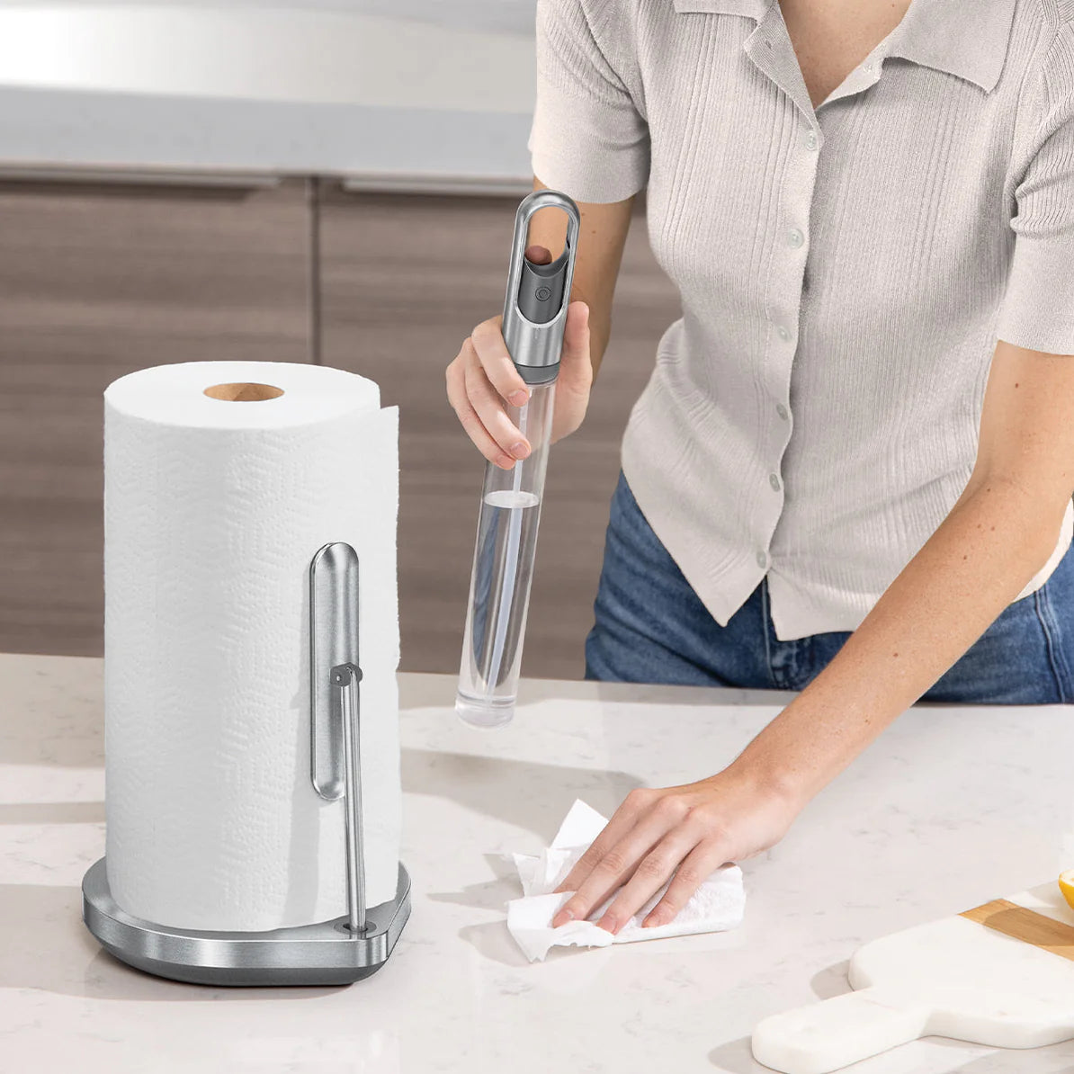 Simplehuman Paper Towel Holder and Pump KT 1199