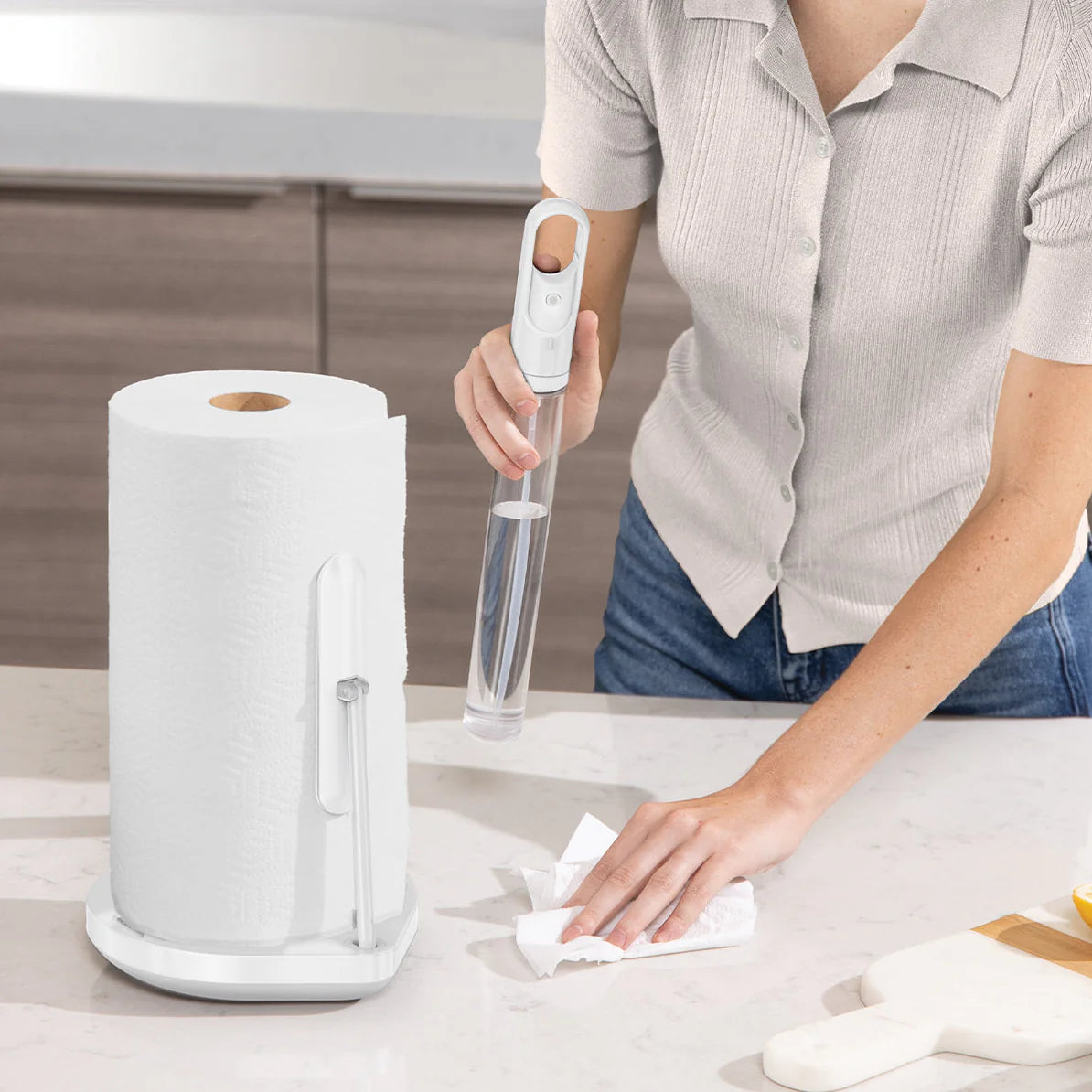 Simplehuman Paper Towel Holder and Pump KT 1199