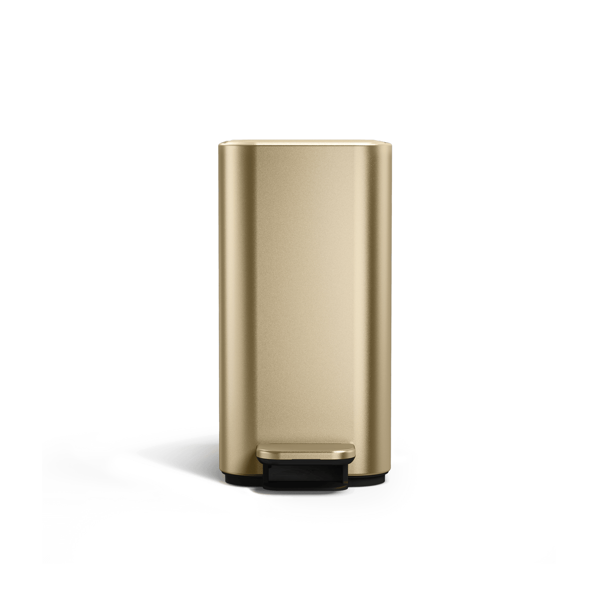 Simplehuman 5L Slim Step Can in matte gold steel