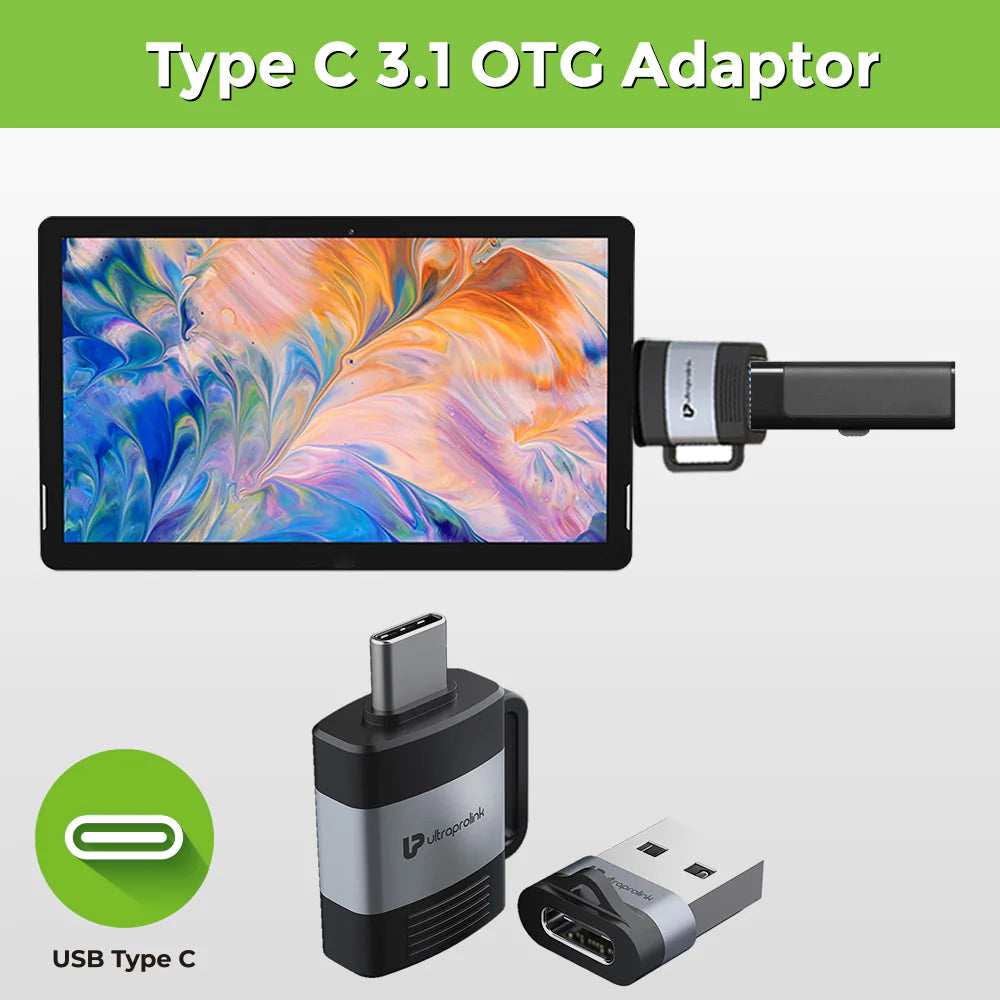 Ultraprolink C-Adapt Duo USB Type C USB-A Male-Female OTG Adapters