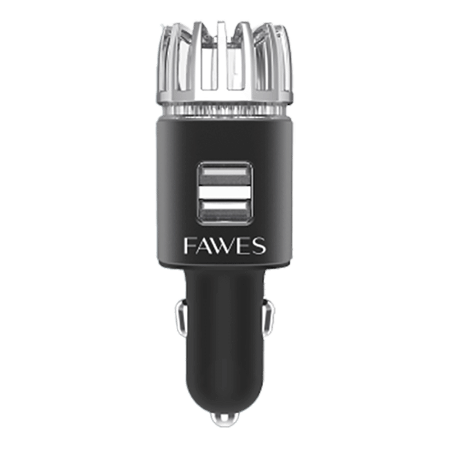 Fawes Car Air Purifier with Dual USB Charger